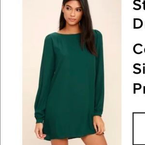 Green dress/ lulus size M